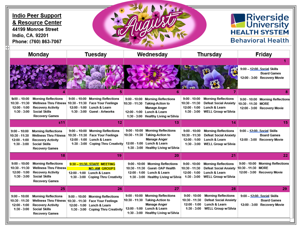 Indio Peer Support & Resource Center